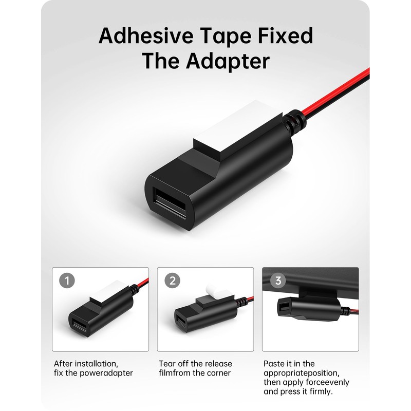 KWRNVO Dash Cam Power Adapter 10 PIN Type B for
