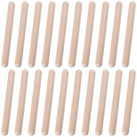 CHUENHEI Set of 20 Tonewoods 20 x 2 cm, Wooden Tonewood Instrument Rhythm Sticks Set, Rhythm Sticks for Beginners, Professionals and Group Performances