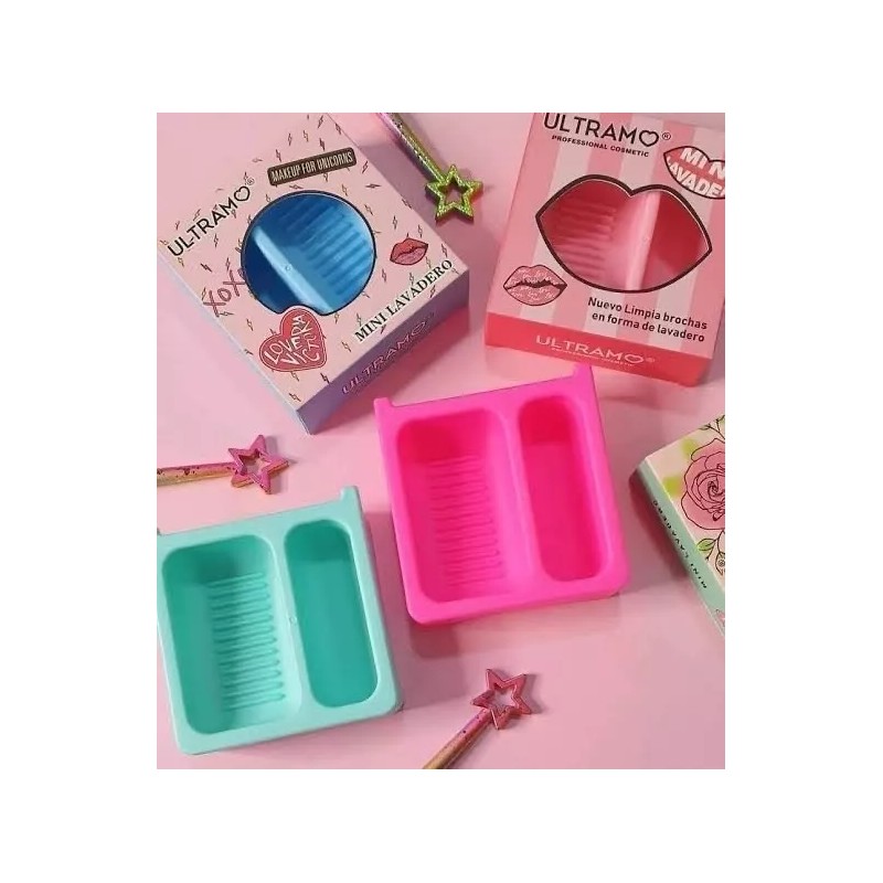 Ultramo Mini Lavadero Limpia Brochas De Maquillaje Ultramo Original