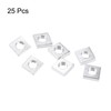 sourcing map Square Nuts, M4x7mmx2mm Zinc-Plated Metric Coarse Thread Assortment