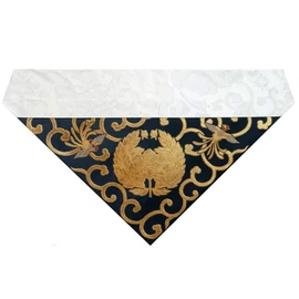 Triangular Uchishiki Woven Peony 50s (Kyoto Size) Jodo Shinshu Otani School (East) (Navy Blue)