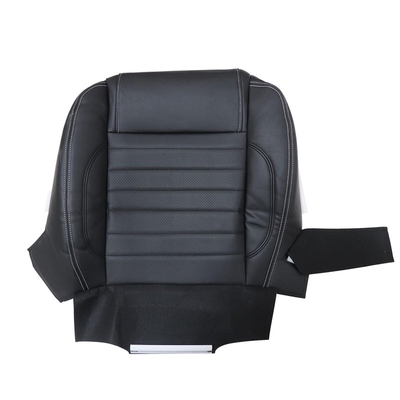 Mythoria Front Driver Bottom Replacement Leather Seat Cover Black #
