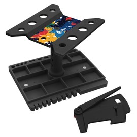 RC Car Work Stand Repair Workstation 360 Degree Rotation Stand with RC Car Ride Height Gauge for Traxxas TRX4 Axial Arrma Redcat Losi 1/10 1/12 1/14 1/16 RC Car Tool Set