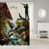 Erosebridal Duck Hunting Shower Curtain Wild Animal Mallard Duck Hunting
