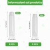 TLDBATICE 6 Flaconi da viaggio 30ml/50ml a prova di perdite,