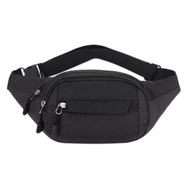 Scettar Bum Bag Bumbag for Men Women, Bumbags for Ladies Fashion Waist Bag Travel Fanny Waterproof 4 Zip Pockets Fanny Pack for Women Men Sports Travel Cycling