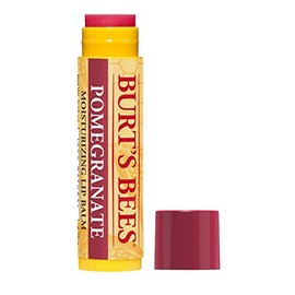 Burt's Bees Bálsamo labial hidratante 100% natural, granada con cera de abejas y extractos de frutas, 1 tubo