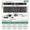 Wathai 120mm x 4 Dual Ball Computer Fan 110v -