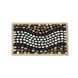 Acupressure Stone Mat Foot Acupressure Stream 2.75kg 40x60 Natural Gravel Single color/1 piece 5ea