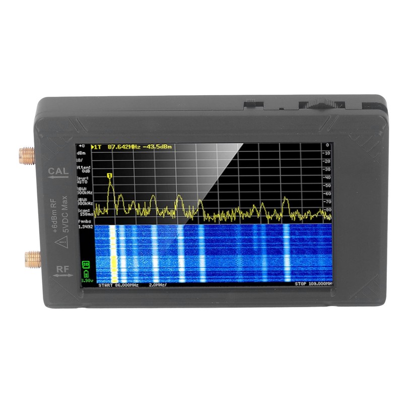 Mini Handheld Spectrum Analyzer 100kHz to 5.3GHz 4in Spectrum Analyzer