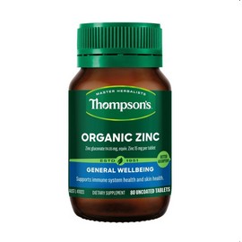 Thompson's Organic Zinc 80 Tablets