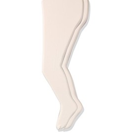 trimfit Girls' Little Nylon Spandex Opaque Tights, 2-Pack, Ivory, 2/4