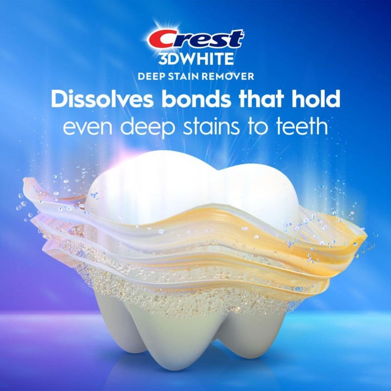 Crest 3DWhite Brilliance Deep Stain Remover Ultra White Toothpaste -