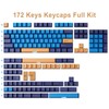 PBT Keycaps 172 Keys Double-Shot Keycaps Custom Keycaps with 7U
