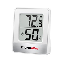 TempPro TP49 Higrómetro digital, termómetro de interior, medidor de humedad, termómetro de ambiente con monitor de temperatura y humedad, mini...     