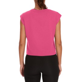 ELGOGY Tank Top for Women Round Neck Flowy Womens Tank Tops Loose Fit Summer Cute Basic 2024 Pink M