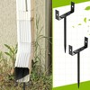 Otoolling 4 Pack Rainwater Downspout Brackets, Downspout Adapters, Heavy Duty