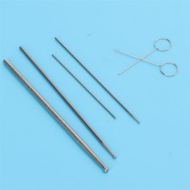 Zyyini Snake Sexing Probe for Reptiles Smooth Non-Toxic Stainless Steel Snake Probe Set with Storage Box for Snake Sexing Probe