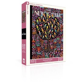 New York Puzzle Company - New Yorker Enchanted Garden - 1000 Piece Jigsaw Puzzle for Adults by Edward Steed