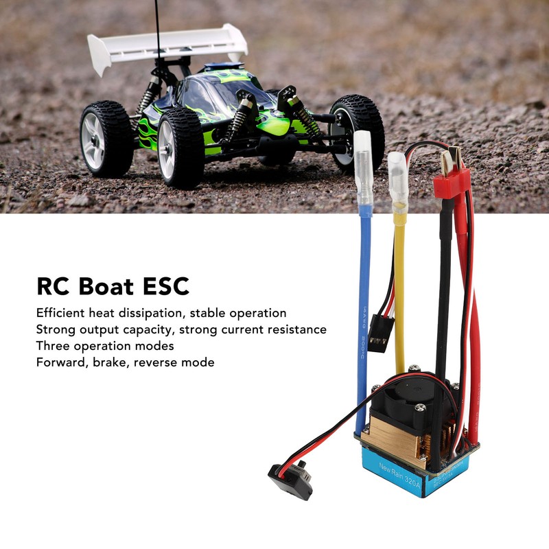 320A Dual Way Bidirectional Brushed ESC with Fan 3A 5V