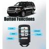 Remote2program Smart Car Key Keyless Entry Remote Control Replacement for
