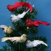 12 PCS Simulation Bird Silver Mini Birds for Home Decoration