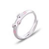 Cute Pink Pig Ring Copper Adjustable Animal Ring for Women