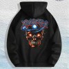 Cosmic Skull Graphic Hoodie 100% Cotton US Warehouse 7 ColorsColor: