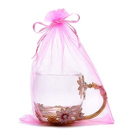 LOOKSGO 50 Pcs 6x9 Inches Organza Bags Wedding Party Favor Gift Bag Drawstring