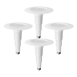 Soliseed 4 Inch LED Can Lights Retrofit Recessed Lighting,9W=40W,3000K Warm White,500LM,Adjustable Retrofit Downlight ETL Damp Rated,Dimmable,Bevel Trim,Easy Install,4 Pack