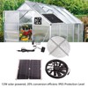 18V 12W Solar Exhaust Fan Kit Waterproof DC Brushless Round
