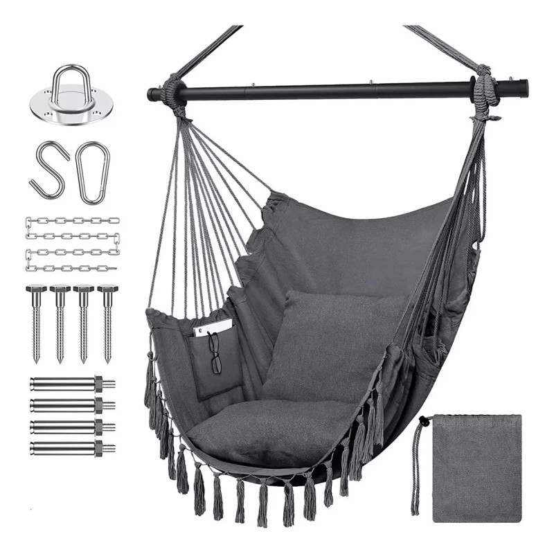 Eco R Silla Columpio Colgante Hamaca Cojines Descanso Jardin