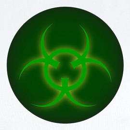 CafePress Bio Hazard Sign Body Suit Cute Infant Bodysuit Baby Romper Cloud White