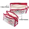PRISMAXIC 3-Set Travel Makeup Pouch Toiletry Cosmetic Shaving Kit Bag