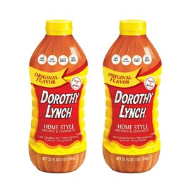 Dorothy Lynch Salad Dressing | Sweet & Spicy | Thick & Creamy | Salads, Dips, Sauces, & Marinades | French Style Condiment | Tangy | Gluten Free | No Trans Fat | USA Made (Home Style, 32 oz (2 Pack))
