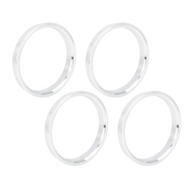 X AUTOHAUX Set of 4 Alloy Wheels Centring Rings Spacer Rings for Universal 72.6 - 65.1 mm Silver Tone