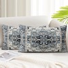 SZXYCZL 2Packs Boho Pillows Covers 12×20 inch, Linen Bohemia Carpet