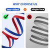 JYZPJ Red White and Blue Ribbon 15mm x 2m Two-Sided