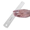 Westcott English and Metric Shatterproof Ruler, Clear, 12"