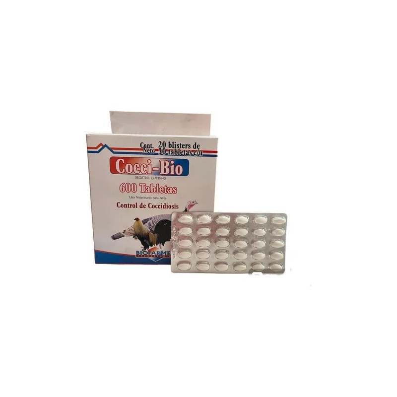 Alimento Cocci-bio Aves Gallinas 10 Blister 30 Coccidias