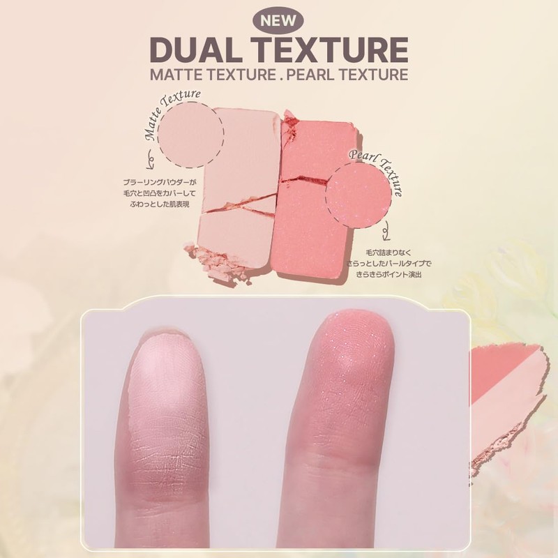 2aN Dual Cheek Blush, Popular, 10 Love Potion, Cool Undertone,