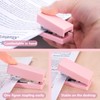 DANRONG Mini Stapler, 20 Sheets Capacity, Small Cute Staplers for