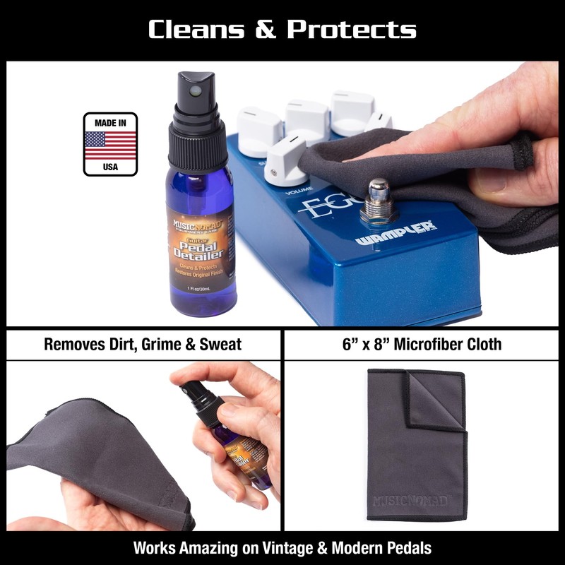 MusicNomad 12 pc. Guitar Pedal Cleaning and Care Kit for