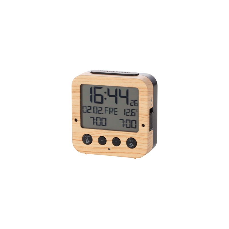 TFA Dostmann Bingo 60.2528 Radio-Controlled Alarm Clock with Automatic Backlight,