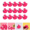 15PCS Cartoon Flamingo Rubber Squeeze Pink Flamingo Toys Floating Squeaky