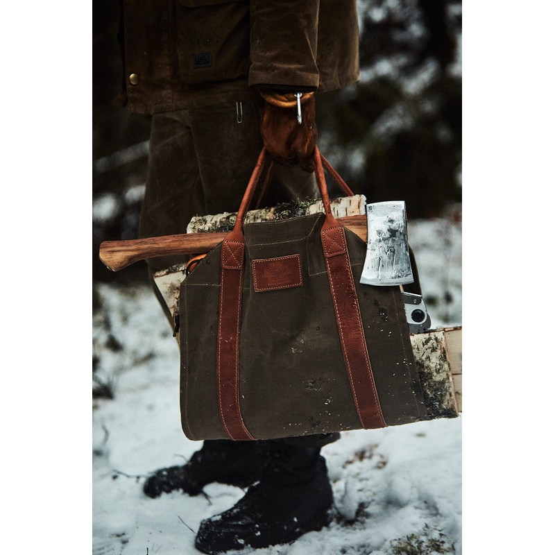 1844 Helko Werk Germany Frontier Collection Canvas Log Carrier -