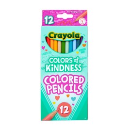 Crayola® Colors of Kindness Colored Pencils, Assorted Lead Colors, Pack Of 12 Pencils