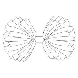 Danzcue - Pompones metálicos para animadoras de 6 pulgadas con mango de bastón, paquete de 2 (tamaño único, plateado holográfico)