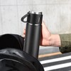 GIOGD Stainless Steel Thermo 500ml/16.9oz Vacuum Insulated Bottle with Cup