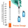 50 Pack 1mL 30G 8mm Laboratory Syringes for Liquid Dispensing